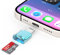 [Apple MFi Certified] Micro SD Card Reader for iPhone, Lightning to Micro SD/TF Card Reader Viewer Micro SD Card Adapter for iPhone 14 13 12 11 XS XR X 8 iPad, Support iOS 17 and exFAT & FAT32, Blue