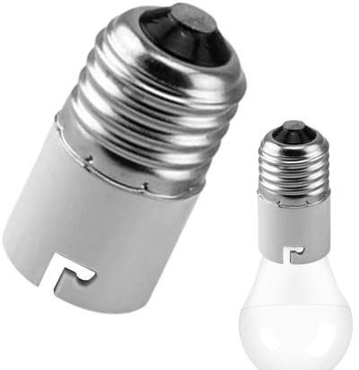 Fenytay B22 to E27 Socket Converter, Bayonet to Screw Bulb Adaptor, E27 to B22 Light Bulb Adapter, Lamp Holder Socket Adapter, Bulb Base Adapter Converter, Lamp Base Adapter for LED Light Bulbs