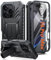 FNTCASE for iPhone 16 Pro-Max Case: Military Grade Drop Proof Protection Mobile Cover with Kickstand | Matte Textured Rugged Shockproof TPU | Protective Sturdy Phone Case - 6.9 inch Black