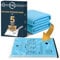 FiRiO® Große Vakuumbeutel für Bettdecken & Kissen I 5 STÜCK I 100x80 + 80x60 I XXL Vakuumbeutel für Bettwäsche I Vakuumierbeutel groß auch für Kleidung & Jacken I Vacuum Bags for Bedding & Clothing