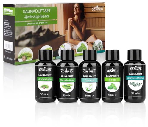 Sport-Tec Saunaduft-Set: 5 Flaschen à 50 ml, Made in Germany, Saunaaufguss