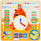 CVARRISE Kids Calendar Clock, Lernuhr Kinder Uhr Lernen Holzspielzeug Kalender für Kinder ab 3 Jahre, Jahresuhr mit Kalender, Wochentagen, Monaten, Jahreszeiten & Wetter, Montessori Holz Lerntafel
