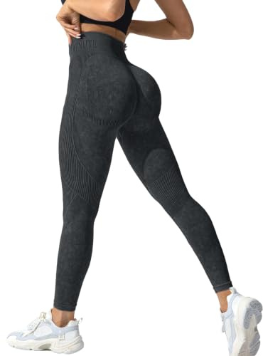 Shgiloo Leggings für Frauen Nahtlose Stretch Gym, hohe Taille Butt Lifting Yoga Pants, Buttery Soft Tummy Control Sports Tights