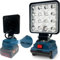 LED-Arbeitsleuchte für BOSCH 18V Akku,18V Arbeitsleuchte mit Unterspannungsschutz, USB-Ladeanschluss, LED lamp für Baustelle und Sicherheitsbeleuchtung/Camping(nur Werkzeug)