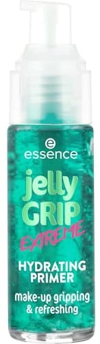 essence jelly GRIP EXTREME HYDRATING PRIMER, Grün, feuchtigkeitsspendend, langanhaltend, glättend, strahlend frisch, vegan, ölfrei, ohne Parabene, ohne Mikroplastikpartikel, 1er Pack (29ml)