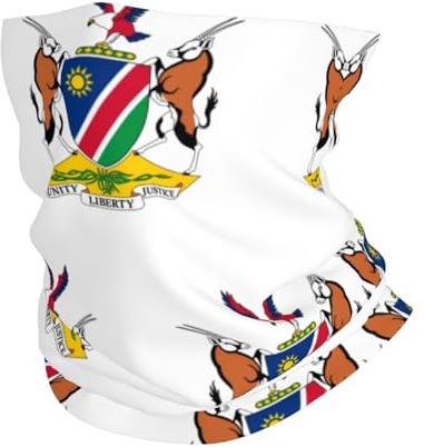 KQISANGM Bandana-Nackenwärmer Ski-Snood Für Damen Und Herren Flagge Der Republik Namibia Multifunktionales Kopftuch Schal Gesichtsbedeckung Elastischer Halswärmer Winddicht Uv-Beständiges Stirnband
