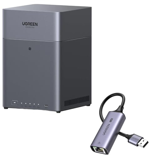 UGREEN NASync DH4300 Plus 4-Bay NAS mit USB 2.5G LAN Adapter(Diskless)