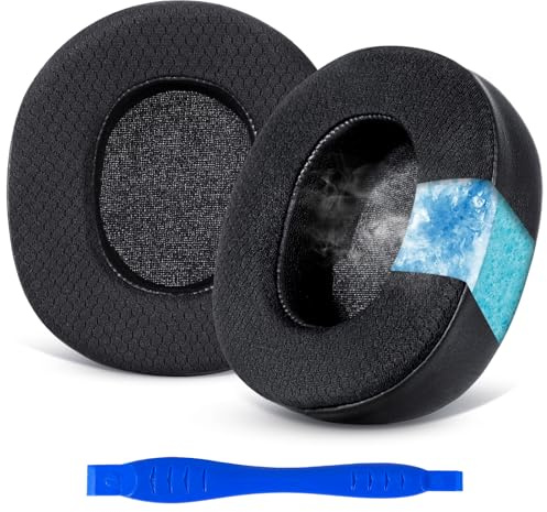 Aurivor Kühlgel-Austausch-Ersatz-Ohrpolster Ohrkissen für Steelseries Arctis Nova Pro Wireless/Nova Elite Kopfhörer, extra Dicke Memory-Schaum-Polster, Geräuschisolierung, atmungsaktiv & bequem