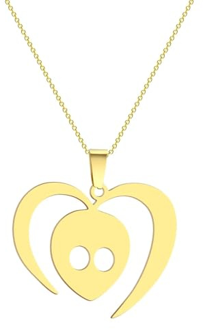 Generisch Tokio Hotel Alien Anhänger Halskette für Frauen Mädchen Bill Kaulitz Zeichen Anhänger Kette Fandom Symbol