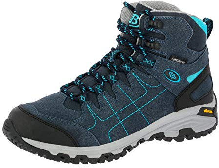 Brütting Mount Shasta High Damen Trekking- & Wanderstiefel, Marine/ Türkis, 41 EU