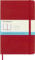 Moleskine - Klassisches Notizbuch mit Punktraster - Hardcover mit Elastischem Verschlussband - Farbe Scharlachrot - Größe A5 13 x 21 cm - 208 Seiten