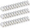 3x Lüsterklemme | 12er Reihe | 10 mm² • max. 10 A | Lüsterklemmen mit doppelter Schraubklemme | Transparent Weiß | 3 Stück