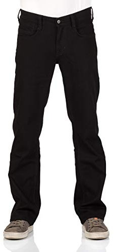 MUSTANG Oregon Jean pour Homme Coupe Bootcut Denim Stretch Coton Bleu Noir W30 W31 W32 W33 W34 W36 W38 W40 - Noir - W34