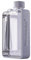 MoChic Bouteille d'eau plate de voyage portable sans BPA A5 pour le sport, le camping, la gym, le fitness en plein air 368,5 g, se glisse dans n'importe quel sac (gris)