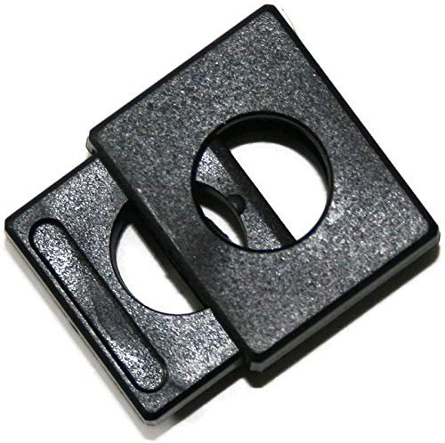 Jajasio 10 STK. Kordelstopper (1-Loch), bis 10mm Kordeldurchmesser #23 03 - schwarz