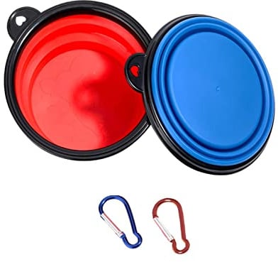 2pk Collapsible Dog Bowls