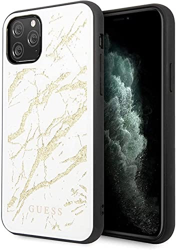 Marble Glitter Glass Series Case for iPhone 11 Pro Max, White