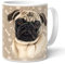MOPS (46) - Kaffeetasse, Becher, Teetasse aus hochwertiger Keramik. Kaffeebecher mit schöner Grafik und Spruch in deutscher Sprache. Praktisches Geschenk.