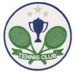 mdc Iron-On Patch Tennis Club Green 5 x 5 cm