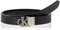 Calvin Klein Jeans Damen Mono Hardware REV 25MM Grtel, Black/Fashion Black, 95 cm