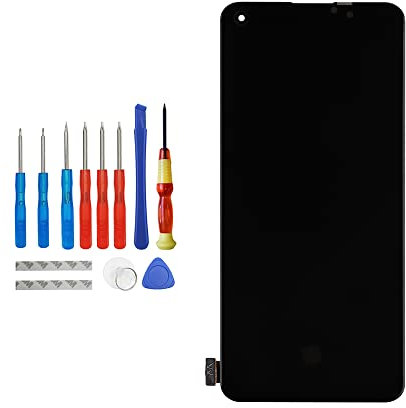 Vvsialeek Pantalla AMOLED de repuesto compatible con digitalizador de pantalla táctil LCD Realme 8 Pro con kit de herramientas, color negro
