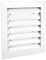 sourcing map Ventilación Rejilla Rectángulo Forma Aluminio Aleación Rejilla Aire Ventilación 350x350mm (LxAn) Blanco con Alambre Malla para 300x300mm Pared Orificio
