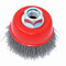HOYIN Wire Cup Brush,5/8-11NC for Angle Grinders (72365-3 Coarse Crimped0.014)