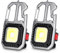 PKKP 2 Stück Mini LED Taschenlampe 800 Lumen, Tragbare Arbeitsleuchte Schlüsselanhänger, 7 Modi USB Wiederaufladbare Inspektionsleuchten mit Schraubendreher für Notfall/Reparatur/Camping