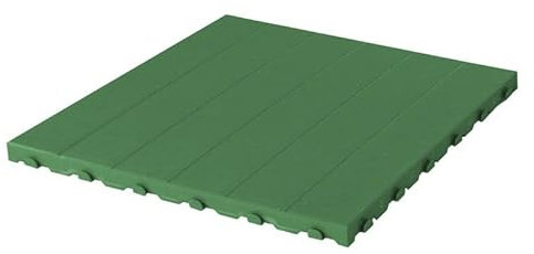 Set 4 Piastrelle in Plastica da Esterno 60 x 60 cm