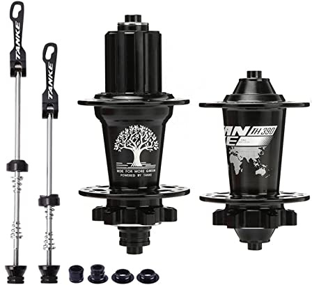Benkeg mozzo della Bicicletta,Mozzo Bici MTB Set mozzo Anteriore e Posteriore per Bicicletta Mountain Bike 36 Fori 6 Cuscinetti con sgancio rapido