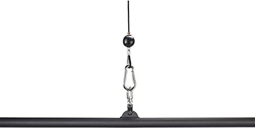 BIRLD Gerade Stange Latzugstange Trizeps Pull Down Stange Mit Gummi Hand-Grips, Kraftstation Zubehör, 100cm Latzugstange Für Training Der Trizeps