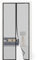 Zanzariera Magnetica 130x250 cm Adatta per Porte da Balcone, Porte Finestre, Modelli più Recenti, Senza Foratura, Nero