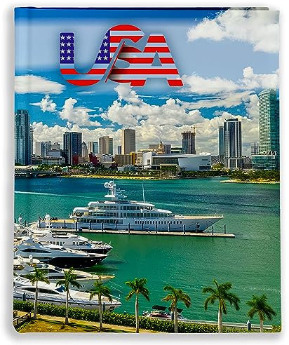 Urlaubsfotoalbum: USA, Fototasche für Fotos, Taschen-Fotohalter für lose Blätter, Urlaub USA, Handgemachte Fotoalbum (10x15 | für 120 Fotos)