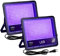 OUSIDE 2 Pièces Lumiere Noire LED 150W, Projecteur LED UV Extérieur, 385-400nm, IP66 étanche Lumière Noire pour Soirée Fluo,Bar, Halloween,Effets Fluorescents,Fête,Boîtes de Nuit