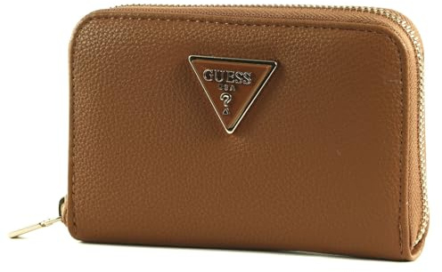 GUESS Meridian SLG Medium Zip Around Wallet Cognac
