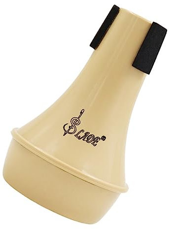 ibasenice 1stk Trompetendämpfer Trompetenschalldämpfer Aus Holz Anf?nger Trompete Mute Musikinstrument- Zubeh?r Gerader Cornet Mute Aluminium Praxis Metall Abs Halb Geschlossen