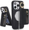 SailorTech iPhone 15 Pro Max Case with Card Holder, Magsafe Ring Stand & Kickstand - Black