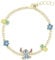Disney Vergoldetes Armband für Mädchen, Ananas und Blume, Einheitsgröße, Messing, Kein Edelstein