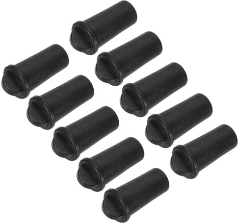 sourcing map Rubber Tube Covers Internal Plug Pipe Inner 20mm End Caps Round Plugs for Hose Electrical Conduit Pack of 10