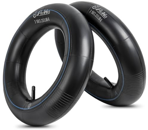 PaoWin 2PCS 3,5/3,0-8 Schlauch 3,5 3,0-8 Schubkarrenrad Schlauch Kompatibel für 3.50-8 3.00-8 Schubkarren, Garten Karre, Anhänger, Mäher, Chopper, ATV Reifen | TR13- Ventil