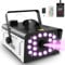 1200W Nebelmaschine RGB,18 Farbigen Nebel Maschine LED Licht Rauchmaschinen,Fog Rauchmaschine mit kabelloser Fernbedienung für DJ,Bühnenauftritte,Hochzeitsfeiern,Halloween,Weihnachten
