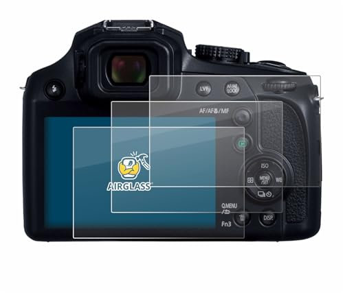 BROTECT (3 Stück Schutzglas für Panasonic Lumix DC-FZ82D Schutzfolie Made in Germany Panzer Folie Glas Displayschutz [ 9H, Anti-Fingerprint]