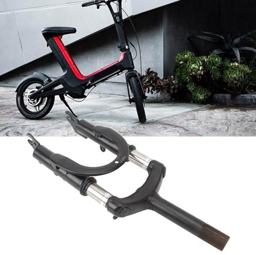 EIMSOAH Vorderradgabel, Hydraulischer Stoßdämpfer, Federgabel aus Aluminiumlegierung, 12-Zoll-Vorderradfedergabel für Elektroroller, Motorrad, Elektrofahrrad