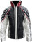A&M Express Herren Gaming Cosplay Kostüm Schwarz Kapuze Jin Kazama Echtleder Jacke mit Multi Streifen, Schwarz , XL