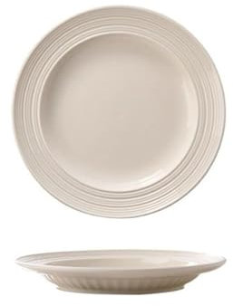 Geschirr-Set im nordischen Stil, schlicht, reinweiß, gebürstete Keramik, Haushaltsgeschirr-Set, Geschirr-Set, Zeichnung, 20,3 cm flaches Tablett