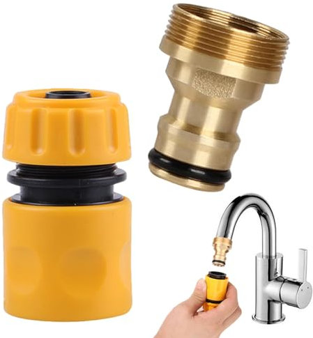 Kitchen Tap Hose Connector, Mixer Tap Hose Connector, Tap Connector Adapter for Hose Pipe, Hose Tap Connector Kitchen Sink, Outside Tap Hose Connectors Kitchen Taps for Car Washing Garden Irrigation