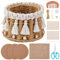 ORIGACH Makramee Korbbau Set für Anfänger, Korb Bastelset Kit Mit Anleitung Makramee Basteln Für Einfache Heimdekoration Und Organisationsideen