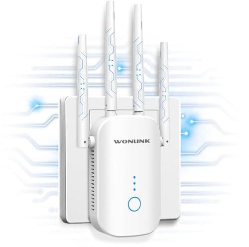 WONLINK WLAN Verstärker, 1200Mbit/s WiFi Amplifier WLAN Repeater 3501-W1-3F