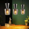 ZMH Pendelleuchte Esstisch Hängeleuchte 3 Flammig - Hängelampe E27 Esstischlampe Rauchgrau Glas Vintage Pendellampe für Esszimmer Küche Wohnzimmer (ohne Leuchtmittel)
