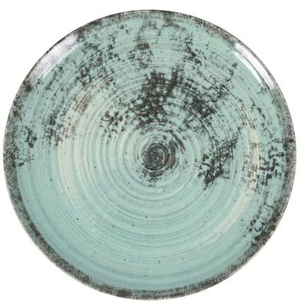 La Mediterránea - Plato plano (26 cm), color turquesa
